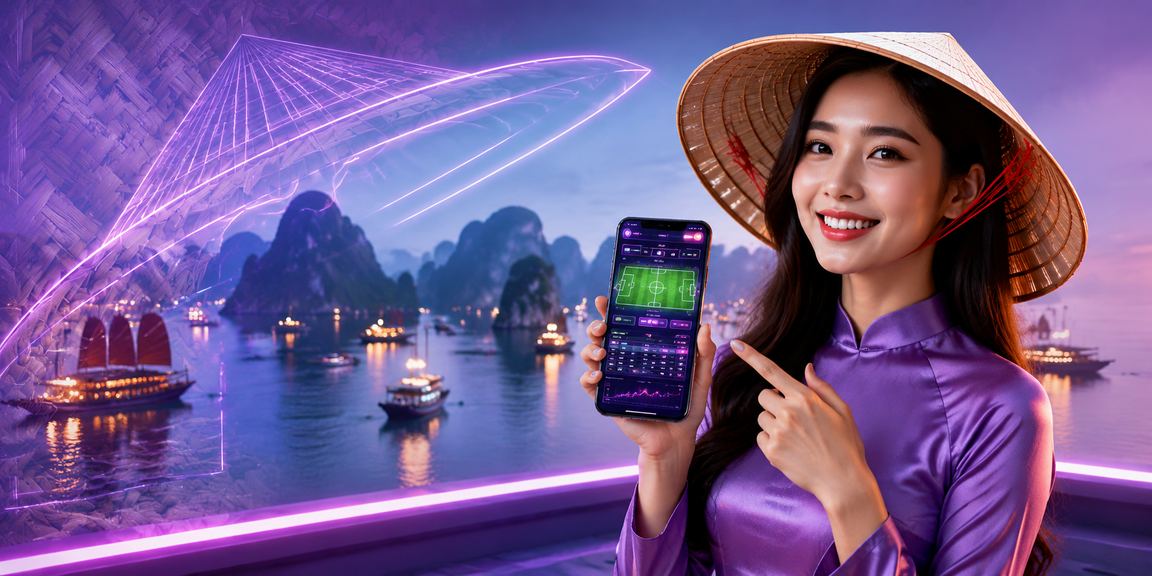 Người dùng Hạ Long xem kèo thể thao trực tiếp trên điện thoại với tầm nhìn vịnh biển